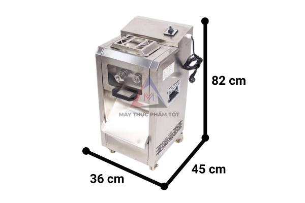 Kích thước máy thái thịt DQ8