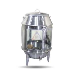 Lò quay có kính 80 inox cao cấp