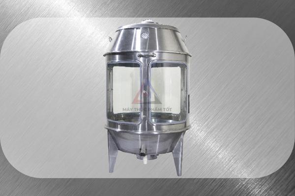 Lò quay kính 90 làm từ inox cao cấp