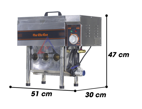 Kích thước của bếp tách dầu 6L