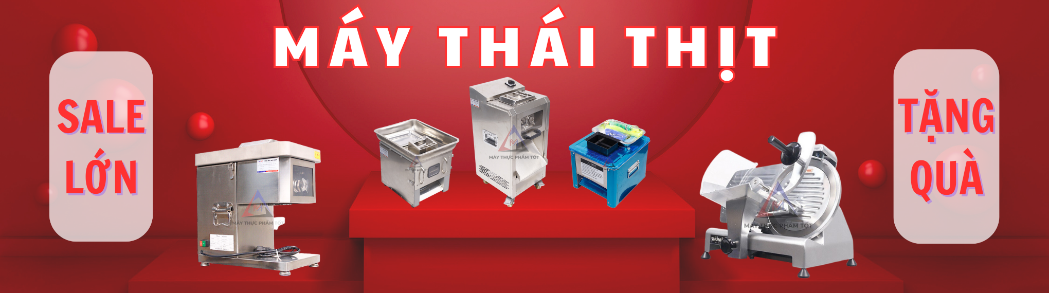 Banner máy thái thịt - Máy Thực Phẩm Tốt