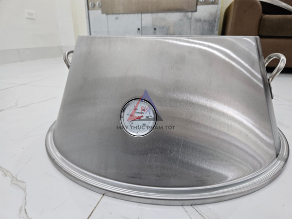 Đồng hồ đo nhiệt của lò 60 inox