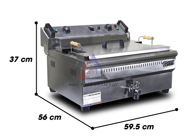Kích thước bếp chiên BV-22